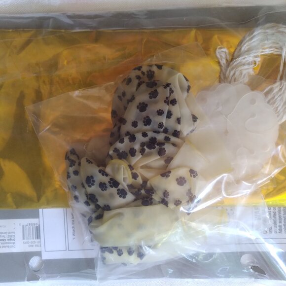 DOG BIRTHDAY PARTY 2 PC SET BANDANA CANDLE BALLOONS CELEBRATE YOUR PET ADOPTION - Picture 7 of 8